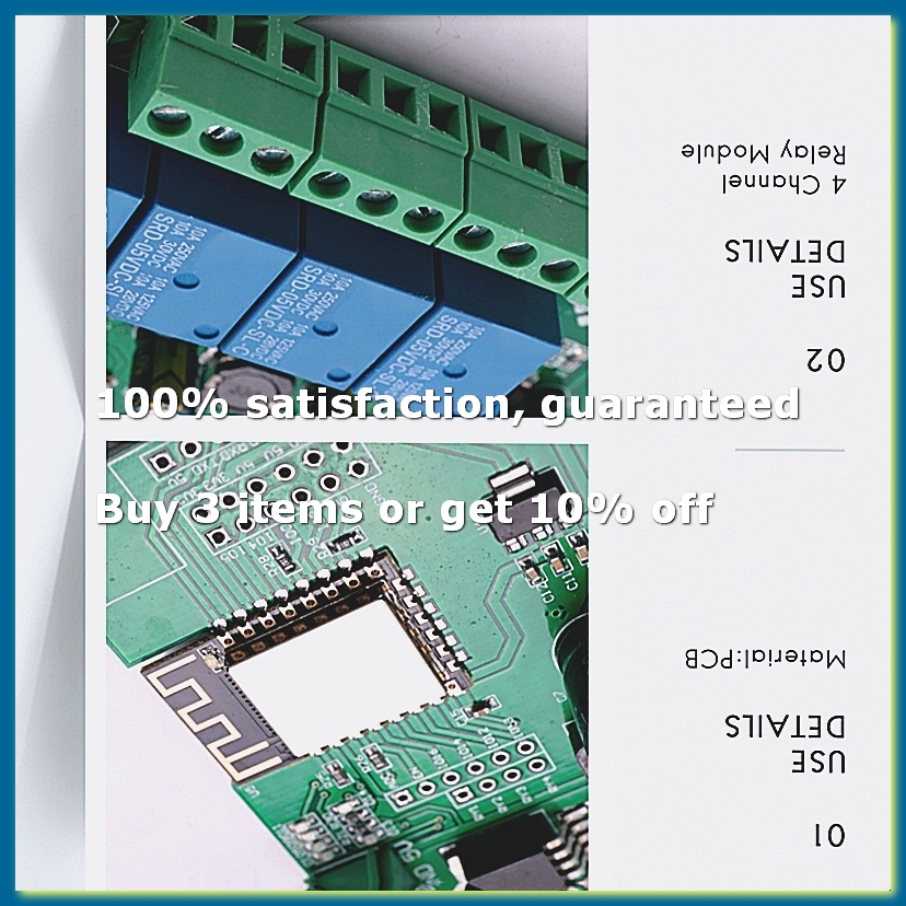 Relay 8 Channel Board - ESP8266 무선 WIFI 4채널 릴레이 모듈