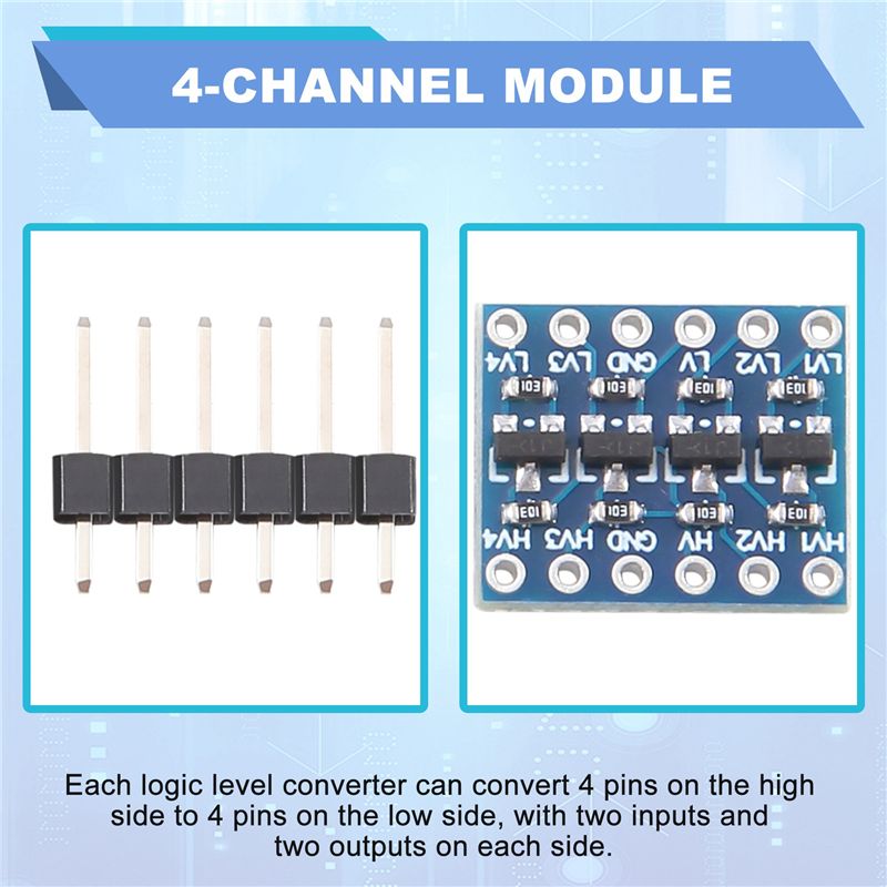 FULL-10개입 4채널 IIC I2C 로직 레벨 컨버 - Level Shifter 3.3V 리뷰 및 가격