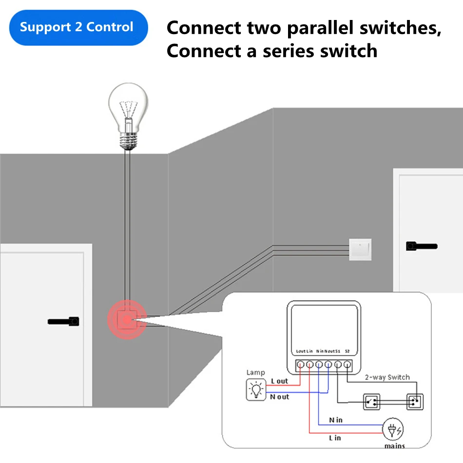 16A 양방향 제어 DIY WiFi 미니 스마트 라이트 - Home Automation Diy 리뷰 및 가격