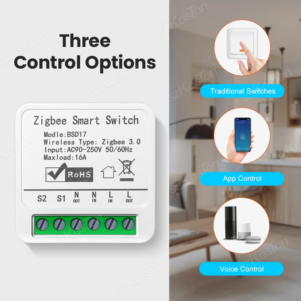 16A 투야 지그비 스마트 스위치 모듈 스마트 홈 자동 - Home Automation Diy 리뷰 및 가격